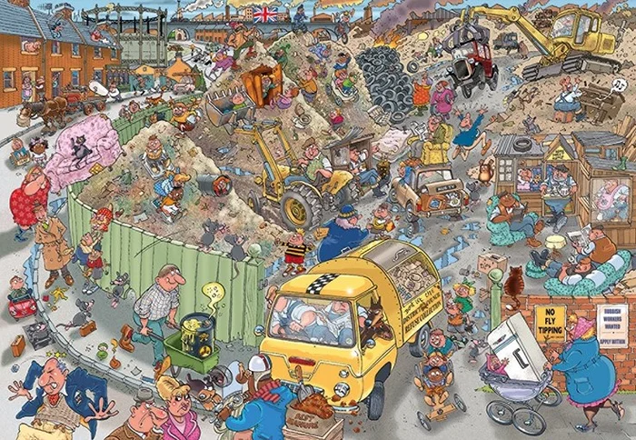 Wasgij Destiny 22 – Alles auf einem Haufen! (1000)