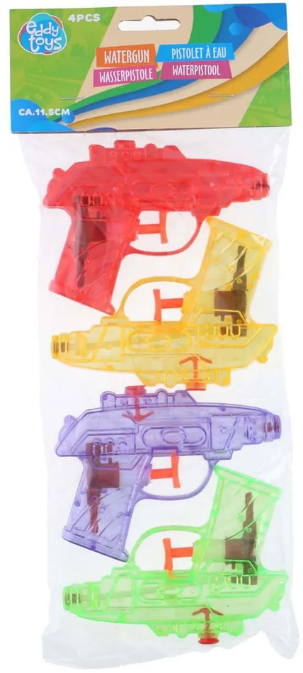 Waterpistooltjes 11,5cm, 4st.