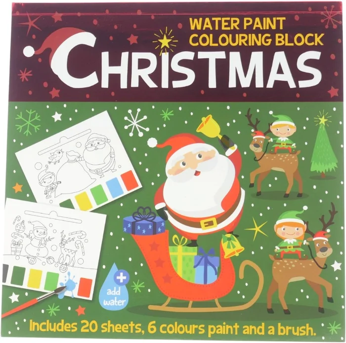 Waterverfblok Kerst