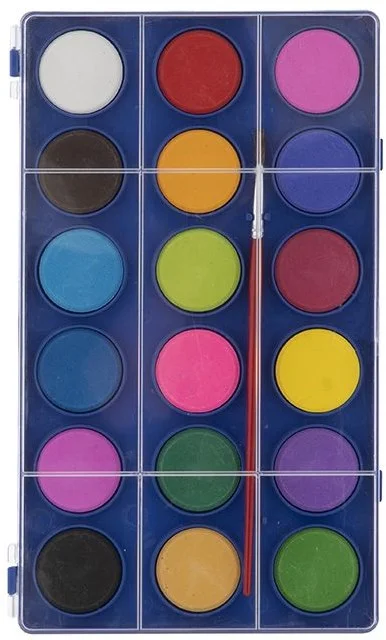 Waterverftablet 18 kleuren
