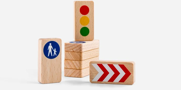 Waytoplay Straßenblöcke – Verkehrsschilder