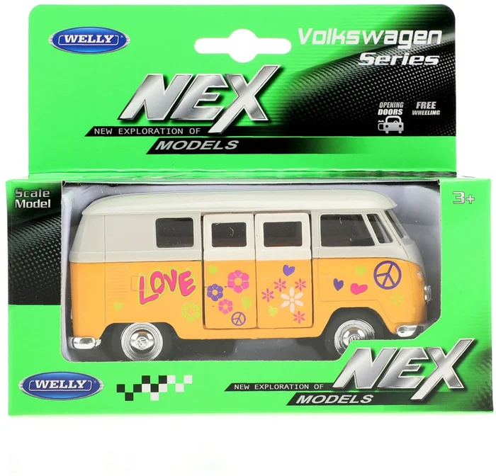 Welly Volkswagen Bus 1963 met Print