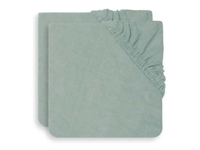 Wickelauflagenbezug Frottee 50x70cm – Ash Green – 2 Stück