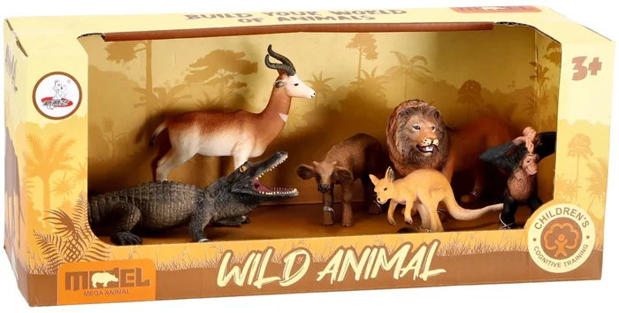 Wilde dieren set 6 delig