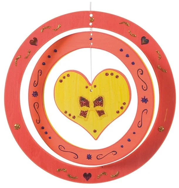 Windspel hart van hout