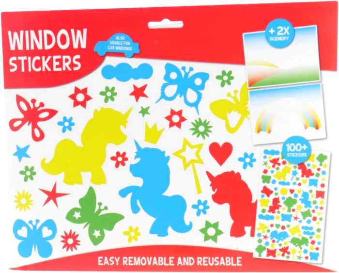 Wins Holland Wins Raamstickers Unikleurig Unicorn 100 stuks