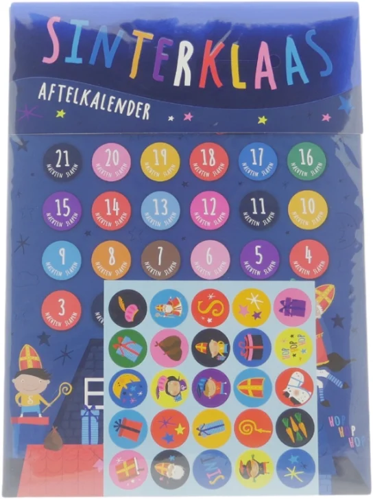 Wins Holland Wins Sinterklaas Sticker Aftelkalender A4