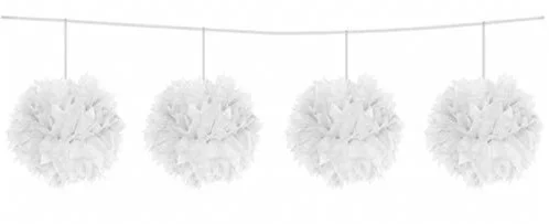 Witte Pompom Slinger
