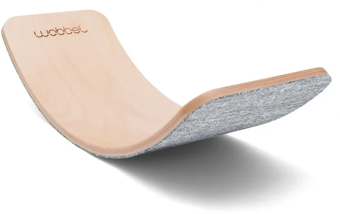 Wobbel Starter Weiß lackiert Filz Baby Maus