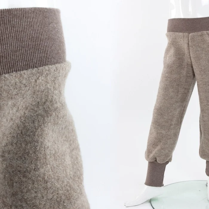 Wollhose für Kinder beige