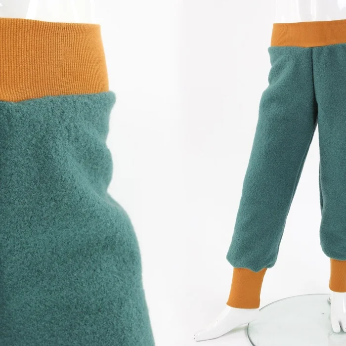 Wollhose für Kinder mintgrün