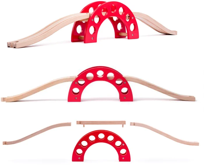 Woody Woody Brücke mit rotem Bogen 90828