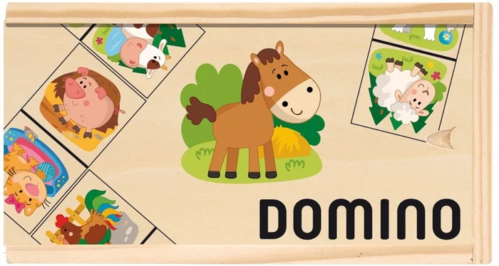 Woody Woody Farm Animals Domino 90093