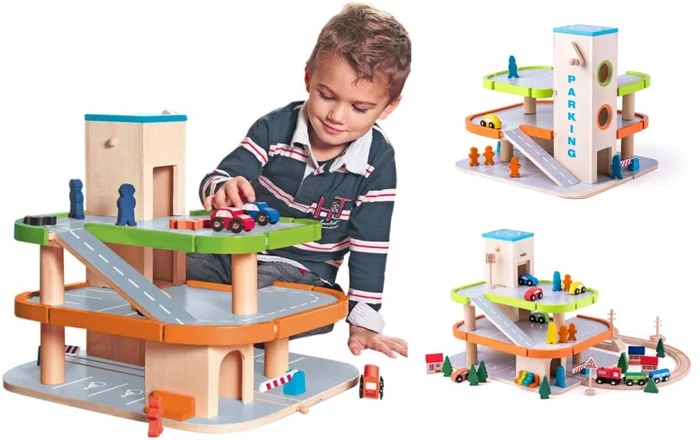 Woody Woody Holzgarage mit Aufzug 90083