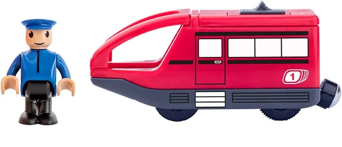 Woody Woody moderne locomotief rood 91908