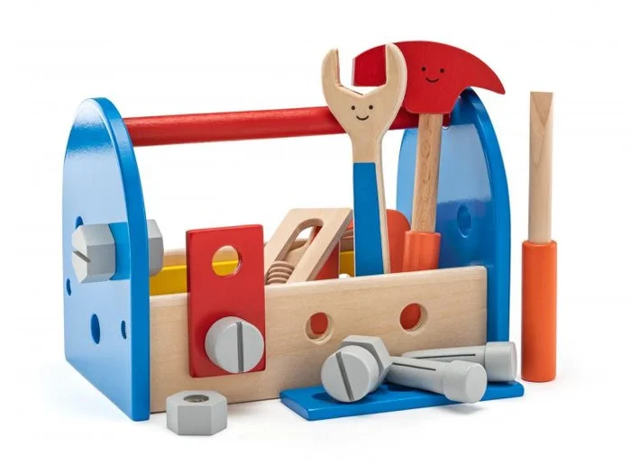 Woody Woody Werkzeugkasten mit Inhalt 90104