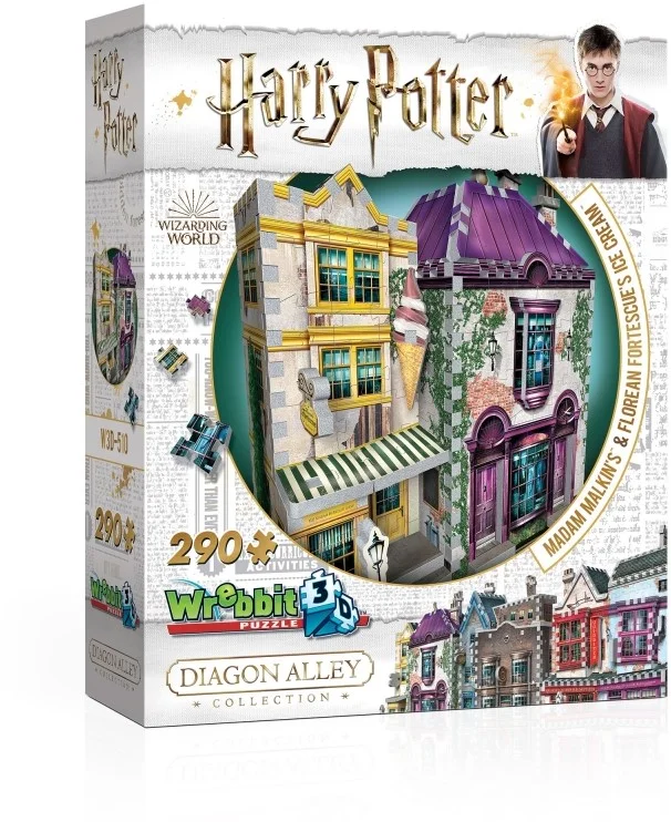 Wrebbit 3D 3D Puzzle – Harry Potter (TM) – Madam Malkin’s & Florean Fortescue’s Ice Cream – 290 Teile