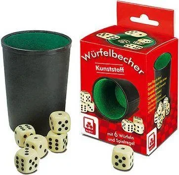 Würfelbecher Kunsstoff