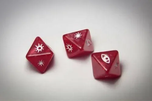 Würfelset Marmoriert Tie-Wing
