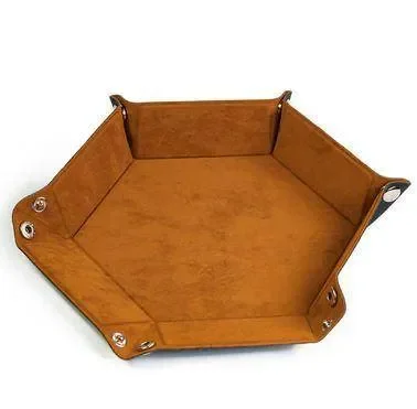Würfelteller Hex – Samt braun