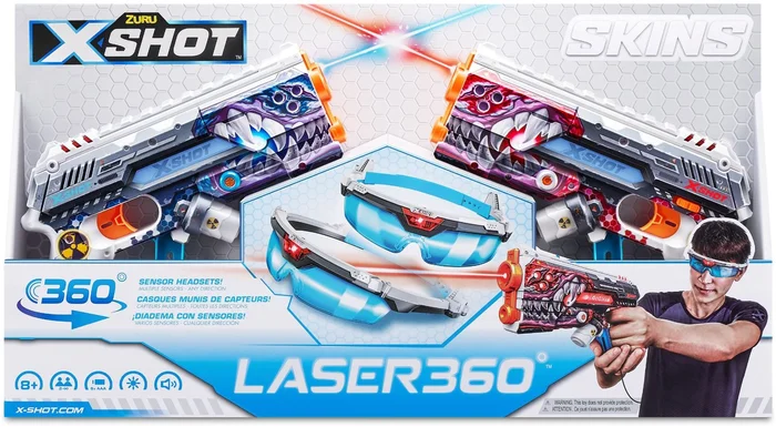 X-Shot skins laser 360 2 pak