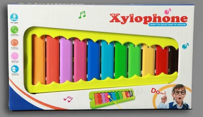 Xylophon aus Metall in Box 8543
