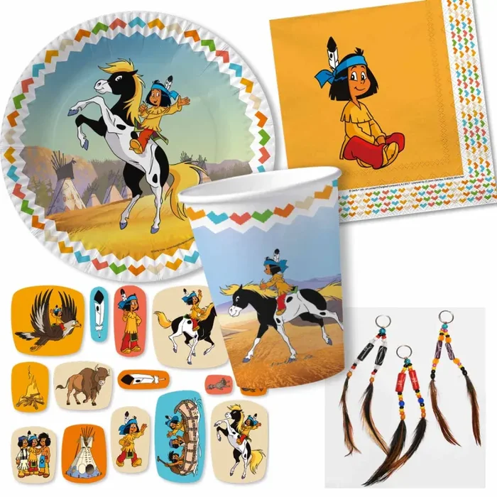 Yakari Partyset und Mitgebsel