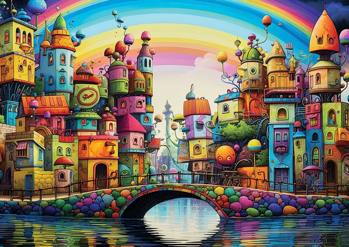 Yazz Rainbow City – 1000 Teile
