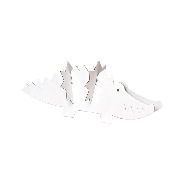 Zootiere Krokodil zum Gestalten