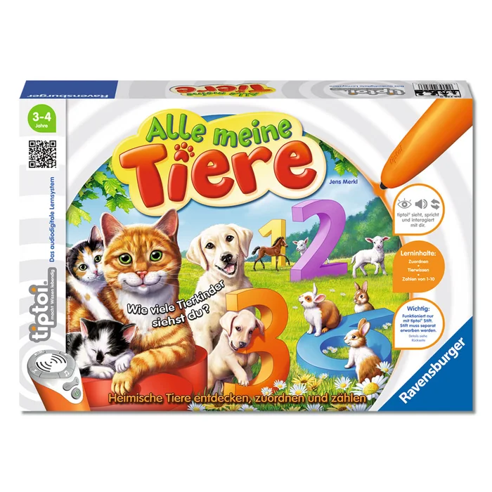 Zuordnungsspiel mit vielen Tiergeräuschen und Liedern