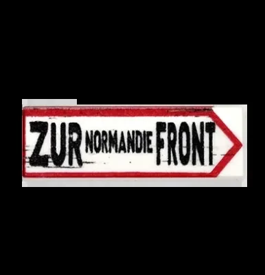 Zur Normandie Front Straßenschild