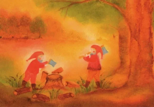 Zwei Zwerge arbeiten Rabatt